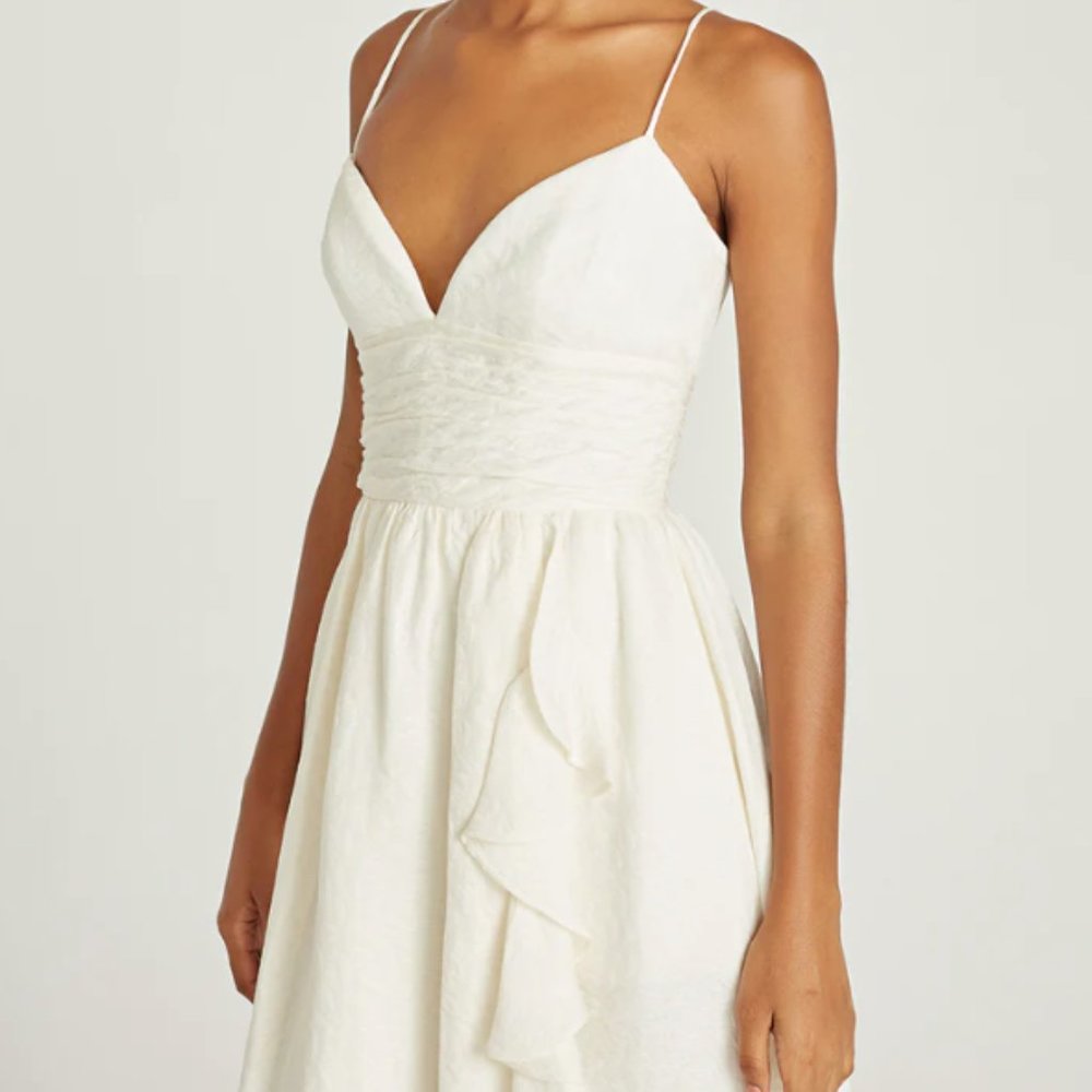 Theia MAIKA CASCADING RUFFLE DRESS